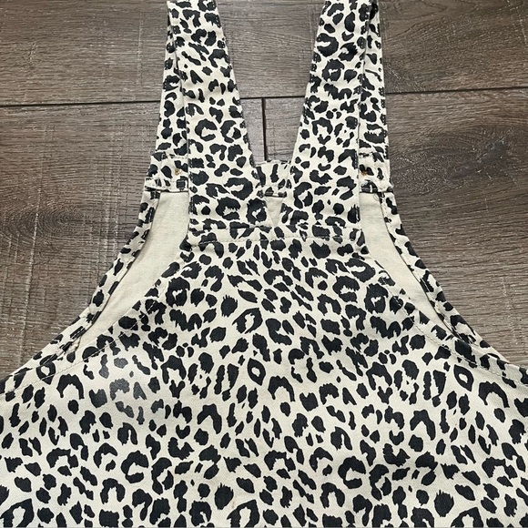NEW‎ Leopard Animal Print Overall Dress Beige And Brown Girl’s Sz 9-10 NWT - Picture 12 of 14